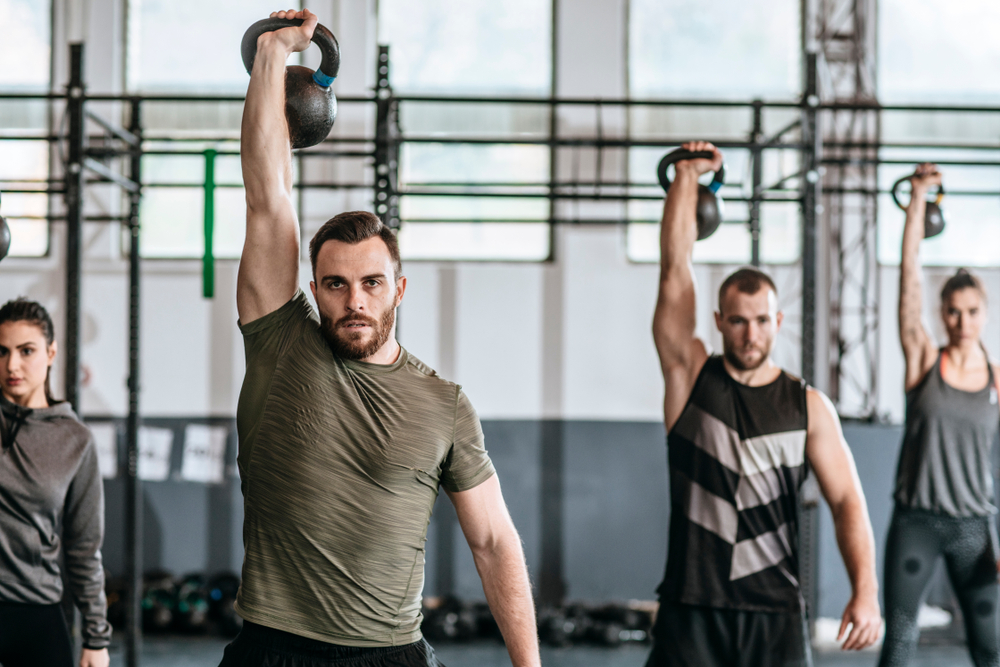 group CrossFit class