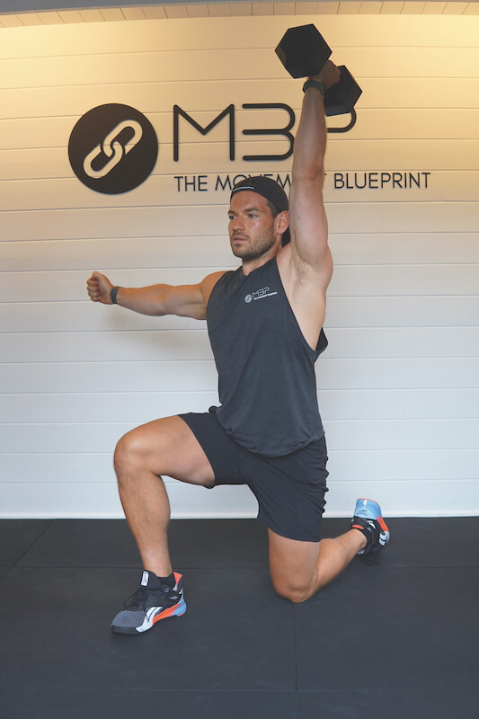 Single-Arm Dumbbell Press in Dumbbell & Kettlebell Workout For Full-Body Muscle