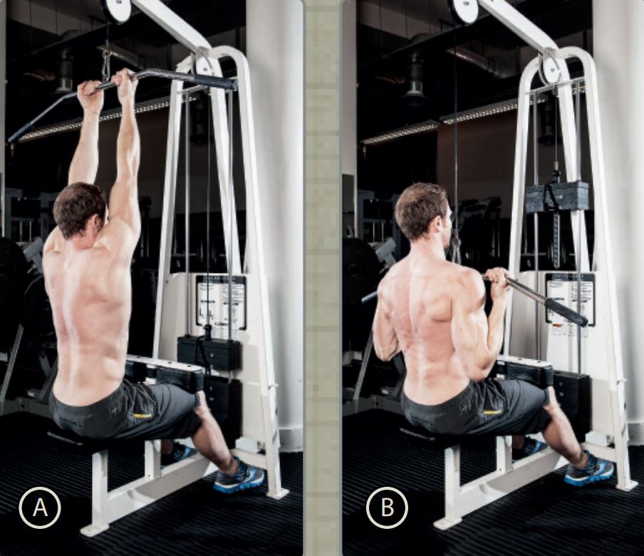 underhand lat pull down demonstration