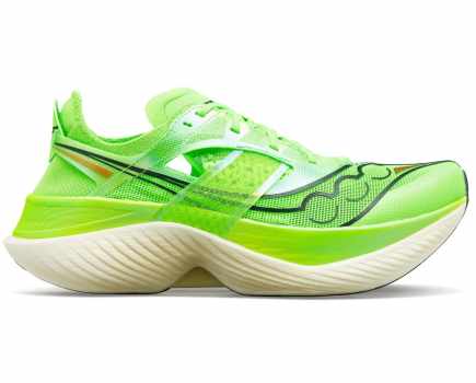 green running trainer saucony endorphin elite cut out image