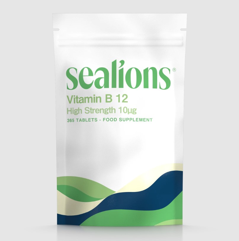 A packet of Sealions Vitamin B12