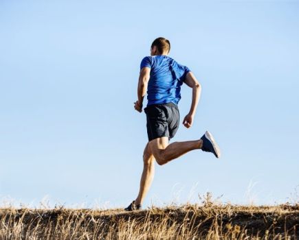 Man running outdoors in 5-inch shorts