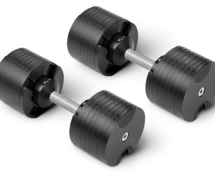 Product shot of Nuobell dumbbells
