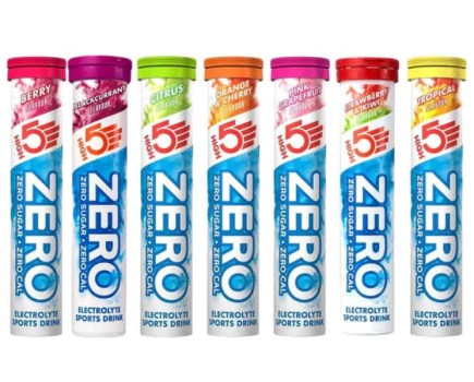 Product shot of High 5 Zero electrolyte tablet tubes