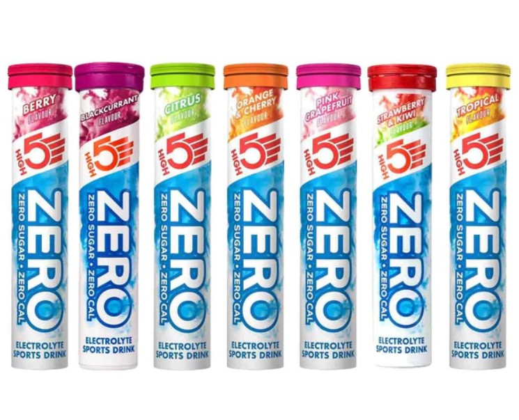 Product shot of High 5 Zero electrolyte tablet tubes