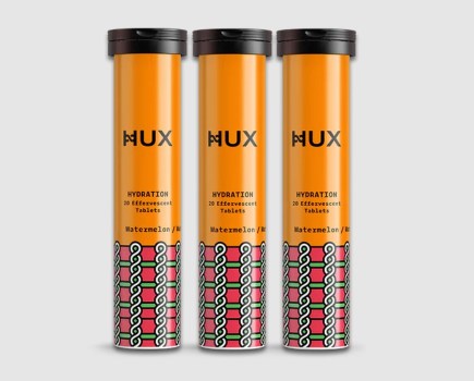 Product shot of Hux Hydration tablet tubes