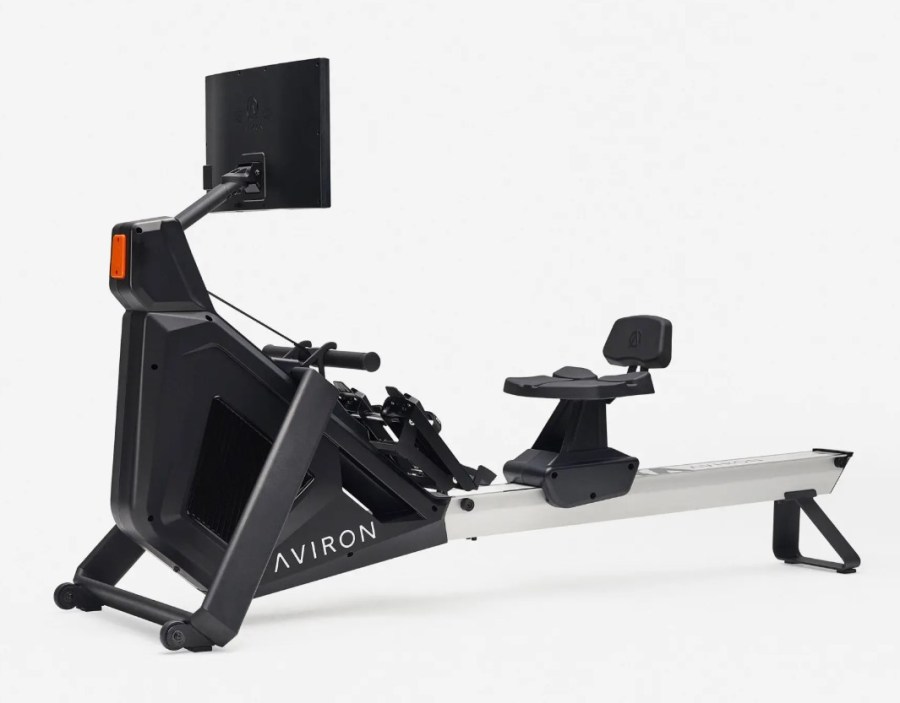 Product shot of an Aviron Strong Series rowing machine