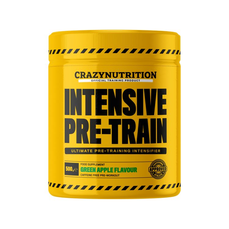 Product shot of Crazy Nutrition Intensive Pre-Train powder