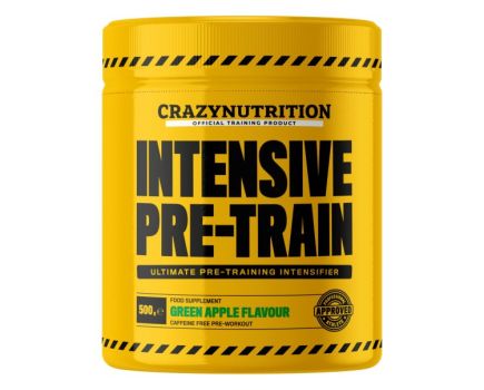 Product shot of Crazy Nutrition Intensive Pre-Train powder