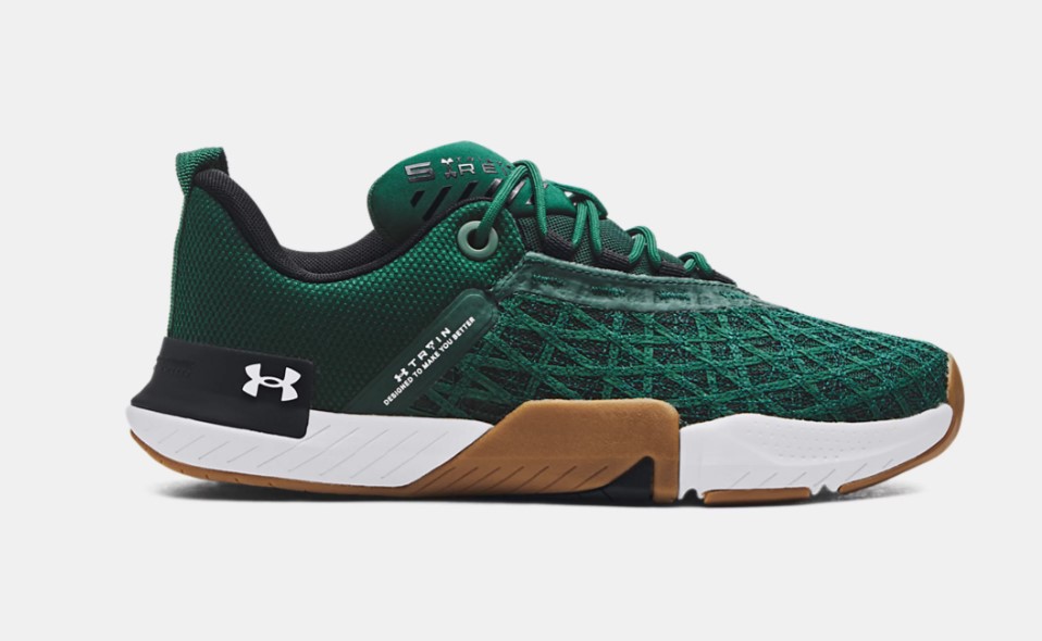 Product shot of an Under Armour lifting shoe