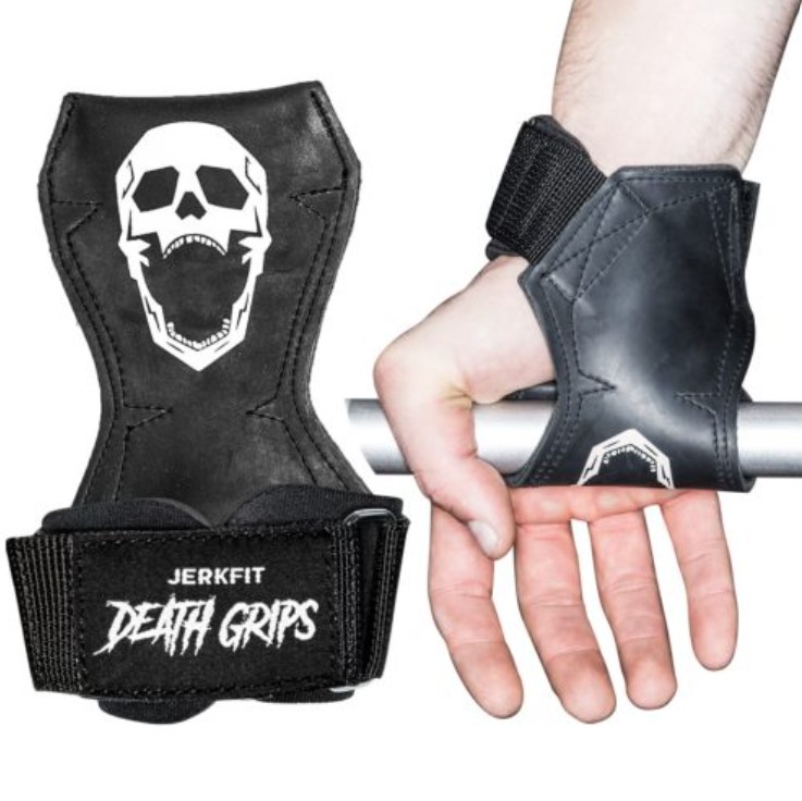 Product shot of a Jerkfit Death Grip lifting strap