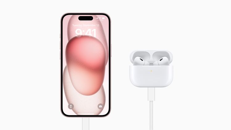 Product shot of Apple Airpod Pro 2 earphones