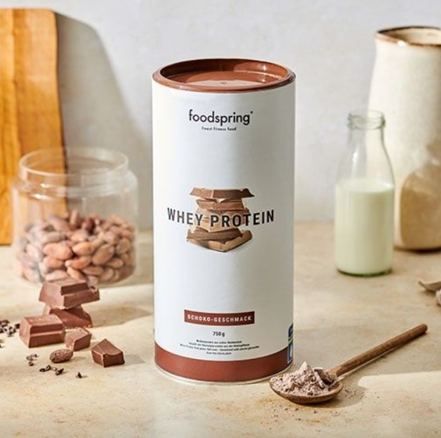 Product shot of Foodspring protein powder