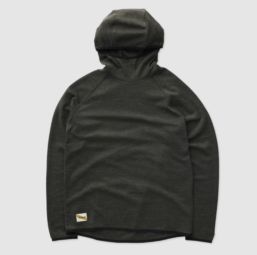 Product shot of Tracksmith hoodie