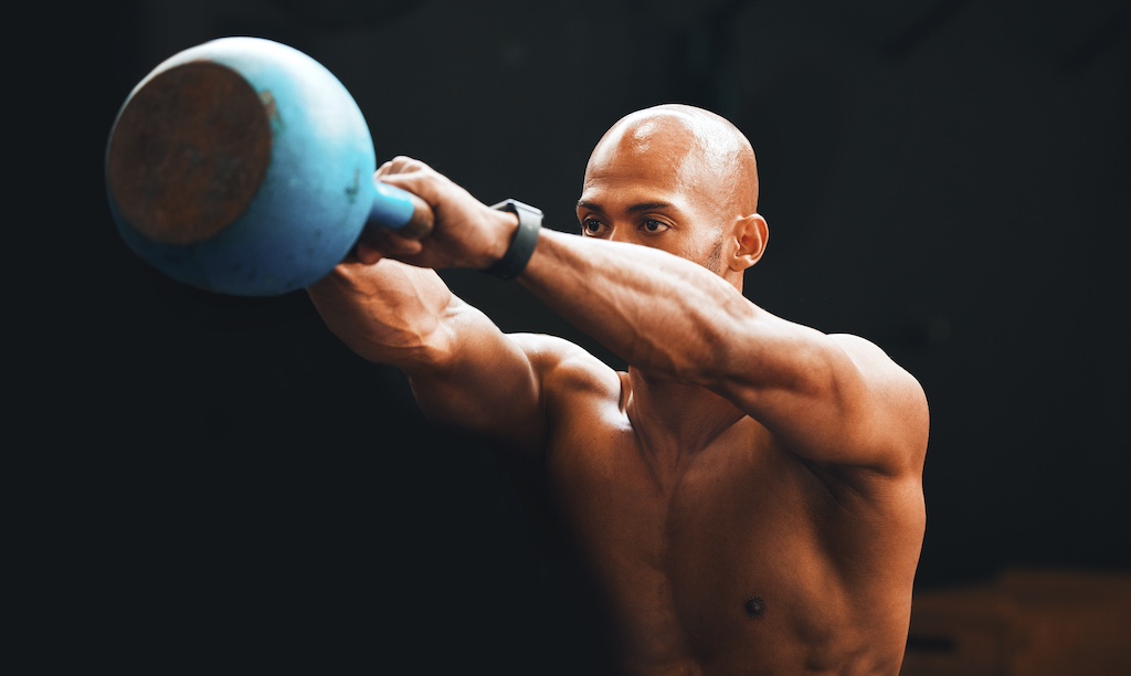 A 12-Minute Kettlebell Arms Workout to Fire Up Your Biceps and Triceps