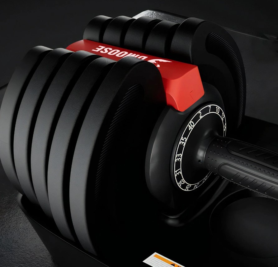 Close-up of the DMoose 2-in-1 dumbbell