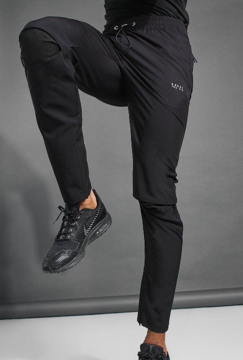 Men's Sweatpants Loose Stretch Active Track Joggers Pockets Gym Workout  Pants 