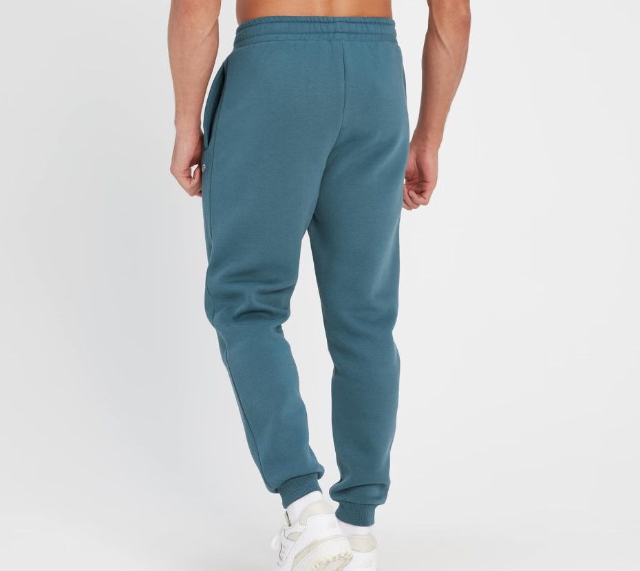 Product shot of a man wearing sweatpants