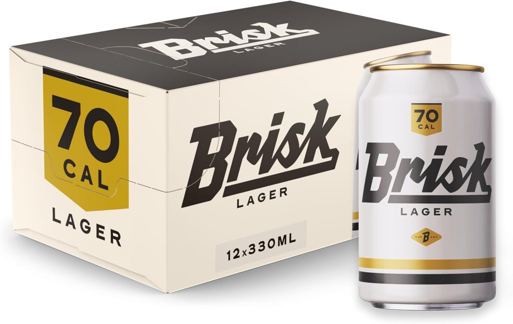 Brisk Lager – one of the best low-calorie beers