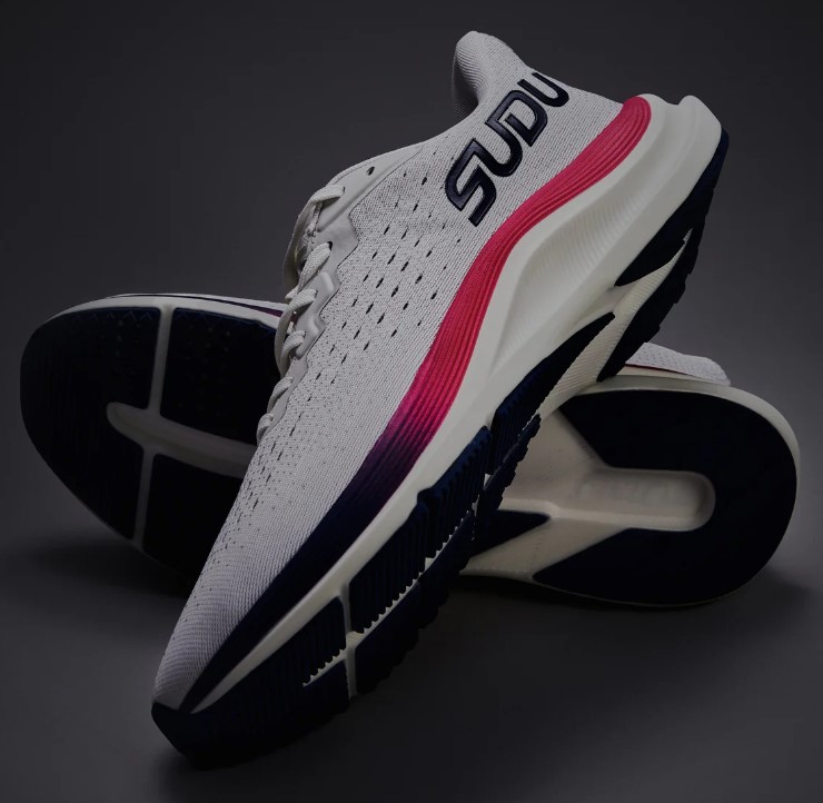 Product shot of a Sudu running shoe