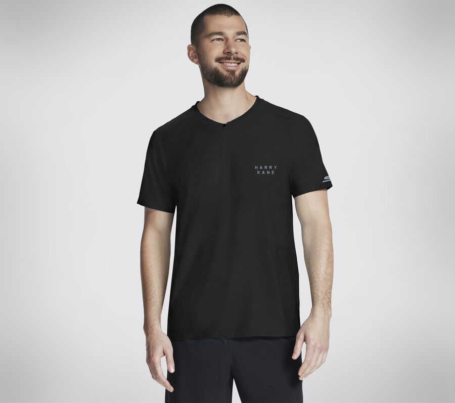Kane Charge Short Sleeve Henley with Skechers Performance