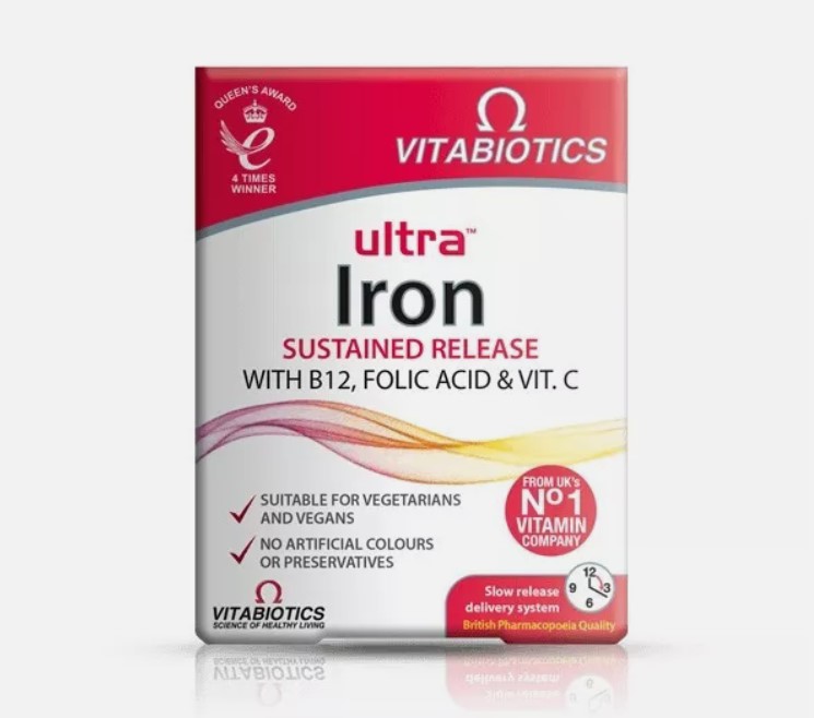 Product shot of iron supplement