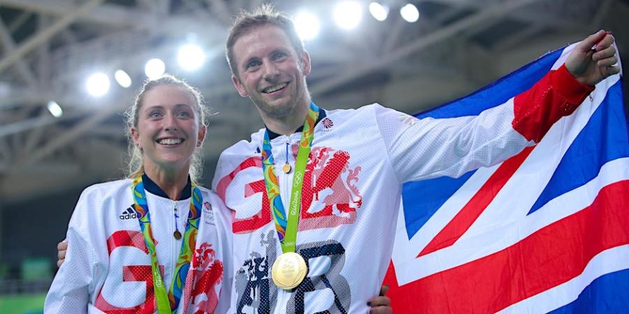 cyclists laura and jason kenny