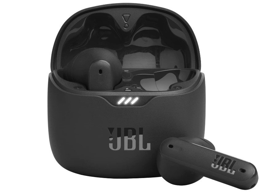 Product shot of JBL Tune Flex earbuds
