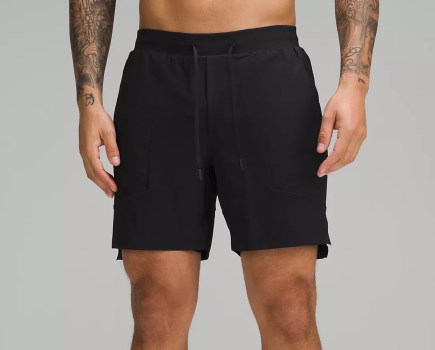Lululemon License To Train Lined 7in Short in black