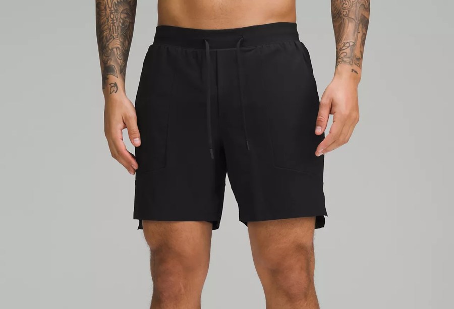 Lululemon License To Train Lined 7in Short in black