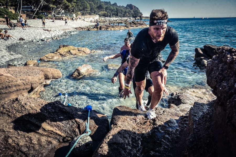 competitors leave the water at the Spartan Championships in Hvar