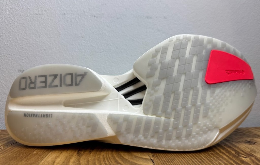 Close-up of an adidas running shoe